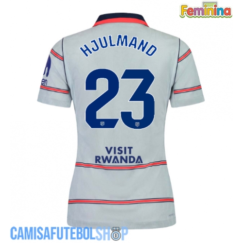 Camisa de time de futebol Atletico Madrid Morten Hjulmand #23 Replicas 3º Equipamento Feminina 2026-27 Manga Curta